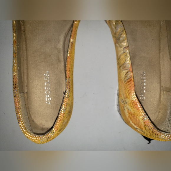 AEROSOLES * Peep Toe ShoesWedge Multi Floral Spring Break Leather Upper SZ 6M - Picture 4 of 11